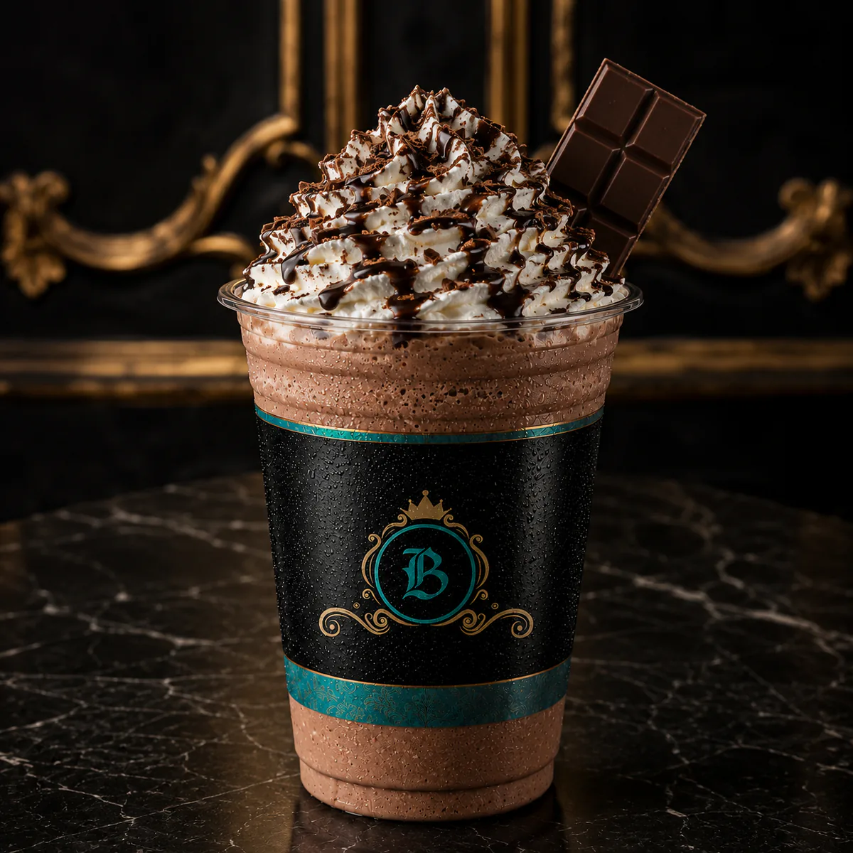 Chocolate Chiller served in a BAROCK CAFE cup