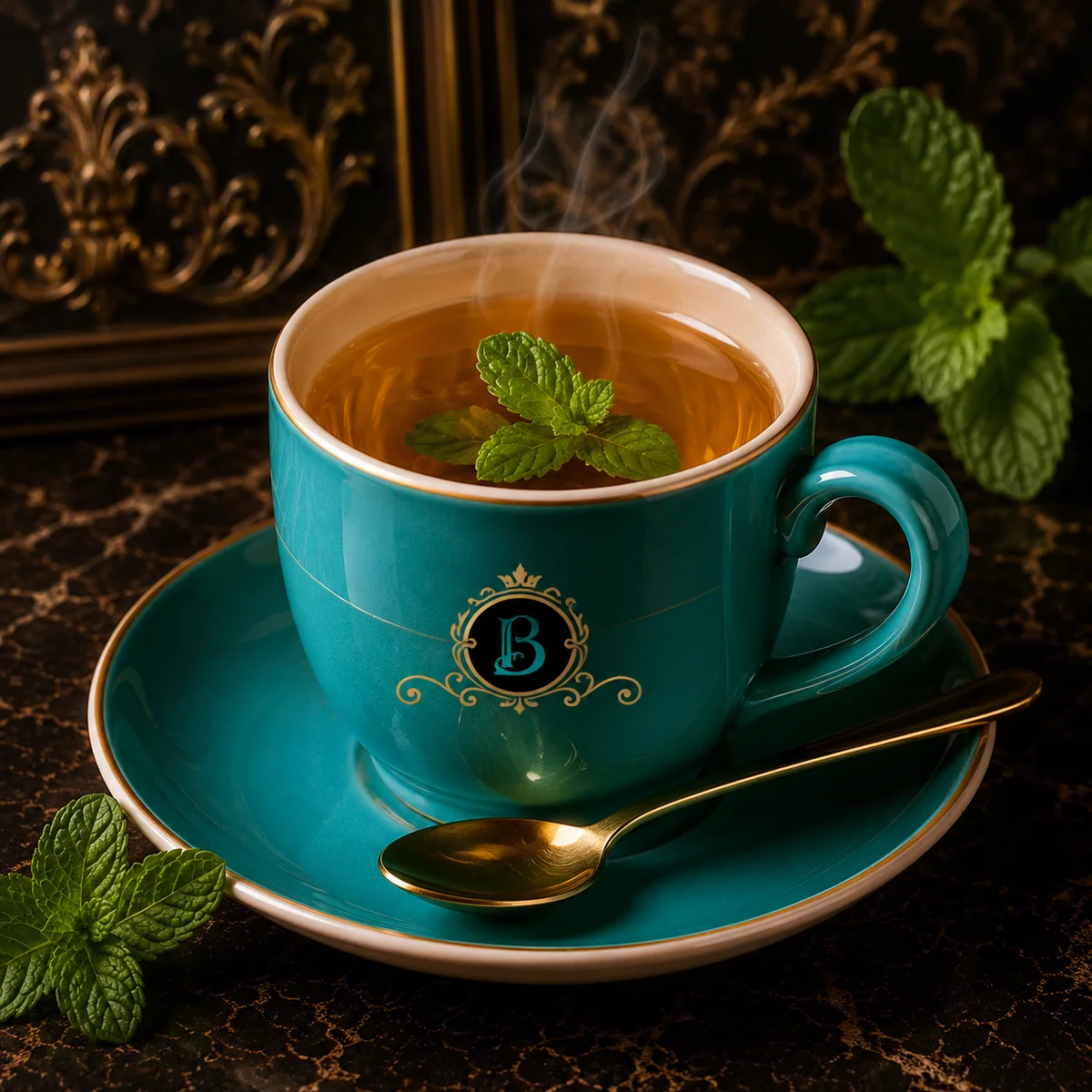 Peppermint Tea served at BAROCK CAFE
